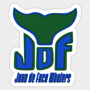 Defunct Juan de Fuca Whalers Sticker